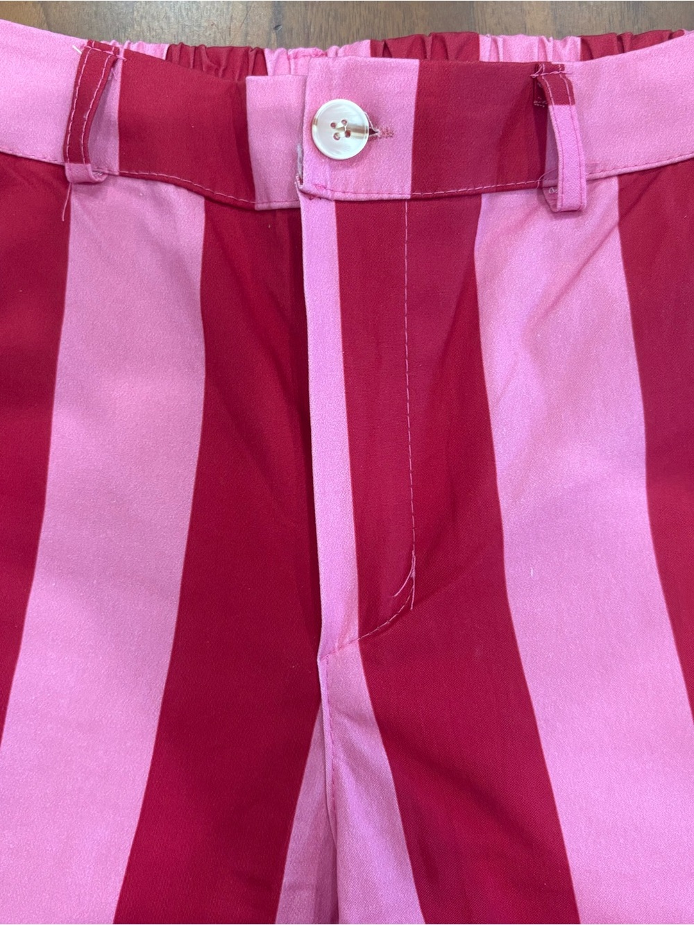 Women Striped Pink & Red Bottoms